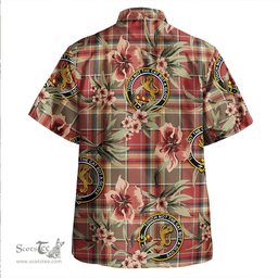 Scottish MacGlashan Weathered Clan Tartan Hawaiian Shirt - Tropical Old Style Scottish Plaid Tartan Plaid