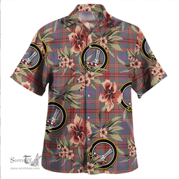 Scottish MacCall Weathered Clan Tartan Hawaiian Shirt - Tropical Old Style Scottish Plaid Tartan Plaid