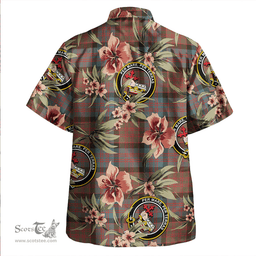 Scottish MacDonald (Donald) Weathered Clan Tartan Hawaiian Shirt - Tropical Old Style Scottish Plaid Tartan Plaid