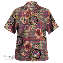 Scottish MacColl (MacCall) Weathered Clan Tartan Hawaiian Shirt - Tropical Old Style Scottish Plaid Tartan Plaid