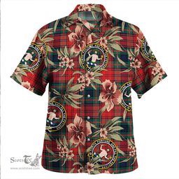 Scottish Murray of Atholl Red Dress (Murray of Atholl; Red Dress) Modern Clan Tartan Hawaiian Shirt - Tropical Old Style Scottish Plaid Tartan Plaid