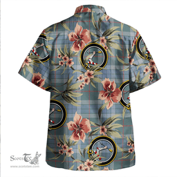 Scottish Thorburn (Thurburn) Weathered Clan Tartan Hawaiian Shirt - Tropical Old Style Scottish Plaid Tartan Plaid