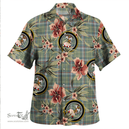 Scottish Toshach Weathered Clan Tartan Hawaiian Shirt - Tropical Old Style Scottish Plaid Tartan Plaid