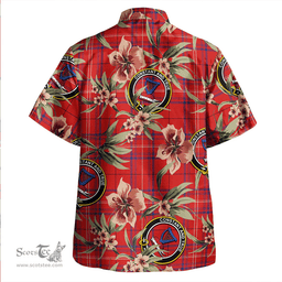 Scottish Rose of Kilravock Modern Clan Tartan Hawaiian Shirt - Tropical Old Style Scottish Plaid Tartan Plaid