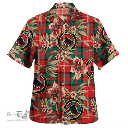 Scottish Nisbet (Nisbit) Modern Clan Tartan Hawaiian Shirt - Tropical Old Style Scottish Plaid Tartan Plaid