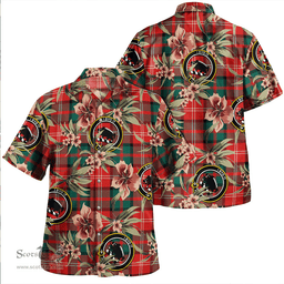 Scottish Nisbet (Nisbit) Modern Clan Tartan Hawaiian Shirt - Tropical Old Style Scottish Plaid Tartan Plaid