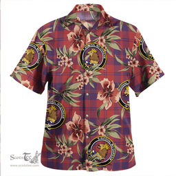 Scottish MacGregor of Glengyle (Gregor of Deeside) Weathered Clan Tartan Hawaiian Shirt - Tropical Old Style Scottish Plaid Tartan Plaid