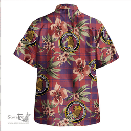 Scottish MacGregor of Glengyle (Gregor of Deeside) Weathered Clan Tartan Hawaiian Shirt - Tropical Old Style Scottish Plaid Tartan Plaid