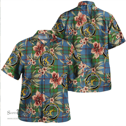 Scottish Strachan Ancient Clan Tartan Hawaiian Shirt - Tropical Old Style Scottish Plaid Tartan Plaid