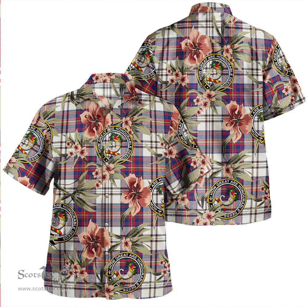 Scottish Walker Dress Modern Clan Tartan Hawaiian Shirt - Tropical Old Style Scottish Plaid Tartan Plaid
