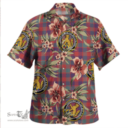 Scottish MacGowan (Gow) Weathered Clan Tartan Hawaiian Shirt - Tropical Old Style Scottish Plaid Tartan Plaid