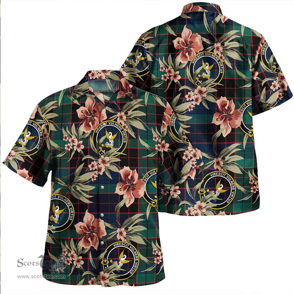 Scottish Stewart Old Modern Clan Tartan Hawaiian Shirt - Tropical Old Style Scottish Plaid Tartan Plaid