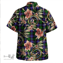 Scottish Russell Modern Clan Tartan Hawaiian Shirt - Tropical Old Style Scottish Plaid Tartan Plaid