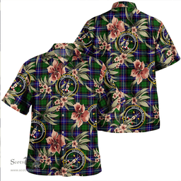 Scottish Russell Modern Clan Tartan Hawaiian Shirt - Tropical Old Style Scottish Plaid Tartan Plaid