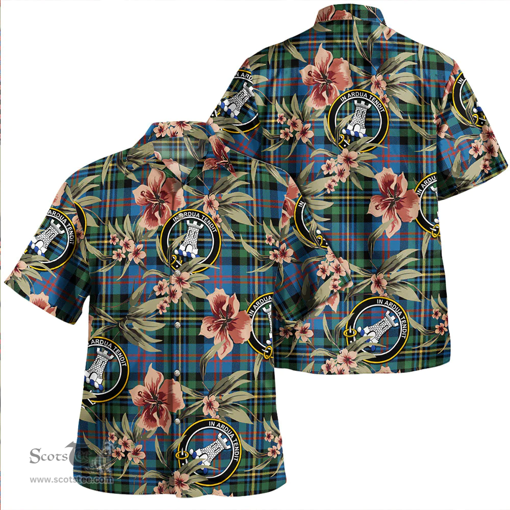 Scottish MacCallum of Berwick Ancient Clan Tartan Hawaiian Shirt - Tropical Old Style Scottish Plaid Tartan Plaid