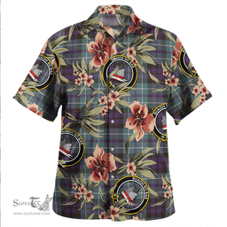 Scottish MacNeil of Colonsay (MacNeil of Barra of Colonsay) Weathered Clan Tartan Hawaiian Shirt - Tropical Old Style Scottish Plaid Tartan Plaid