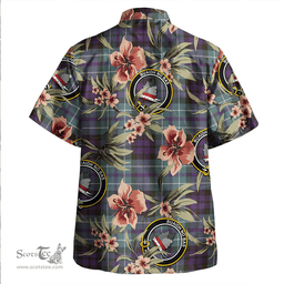 Scottish MacNeil of Colonsay (MacNeil of Barra of Colonsay) Weathered Clan Tartan Hawaiian Shirt - Tropical Old Style Scottish Plaid Tartan Plaid