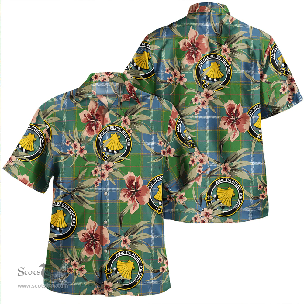Scottish Pringle Ancient Clan Tartan Hawaiian Shirt - Tropical Old Style Scottish Plaid Tartan Plaid