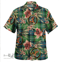 Scottish Sutherland Ancient Clan Tartan Hawaiian Shirt - Tropical Old Style Scottish Plaid Tartan Plaid