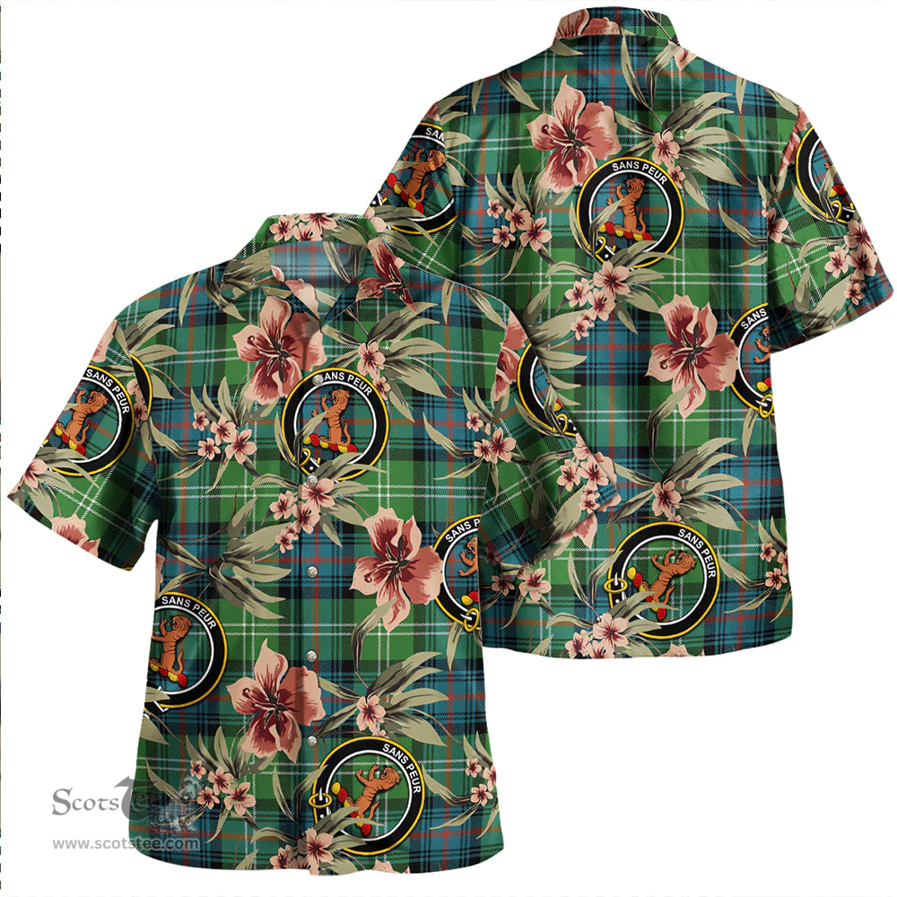 Scottish Sutherland Ancient Clan Tartan Hawaiian Shirt - Tropical Old Style Scottish Plaid Tartan Plaid