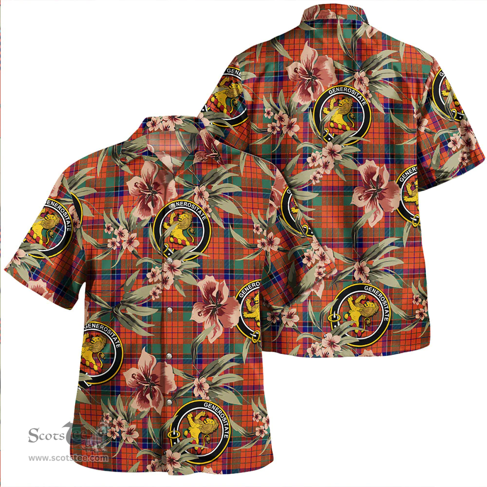 Scottish Nicolson Ancient Clan Tartan Hawaiian Shirt - Tropical Old Style Scottish Plaid Tartan Plaid