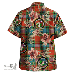 Scottish Manson Ancient Clan Tartan Hawaiian Shirt - Tropical Old Style Scottish Plaid Tartan Plaid