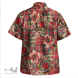 Scottish Stuart of Bute Weathered Clan Tartan Hawaiian Shirt - Tropical Old Style Scottish Plaid Tartan Plaid
