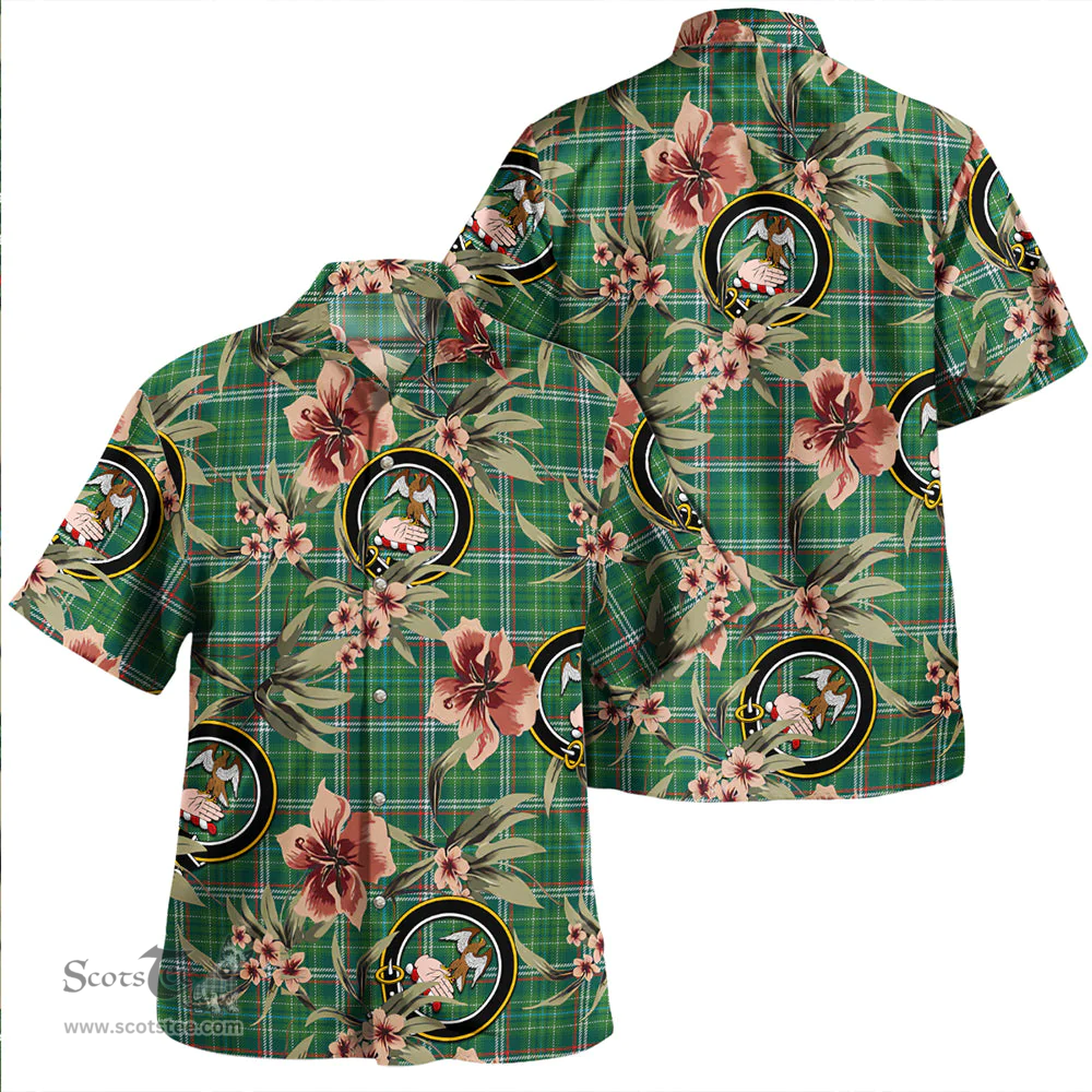 Scottish Toshach Modern Clan Tartan Hawaiian Shirt - Tropical Old Style Scottish Plaid Tartan Plaid