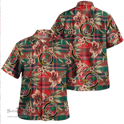 Scottish Somerville Modern Clan Tartan Hawaiian Shirt - Tropical Old Style Scottish Plaid Tartan Plaid