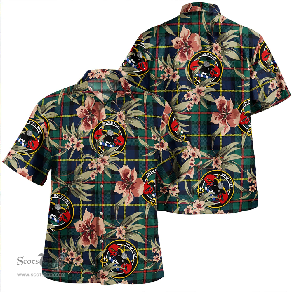 Scottish MacLeod of Harris (MacLeod Hunting) Modern Clan Tartan Hawaiian Shirt - Tropical Old Style Scottish Plaid Tartan Plaid