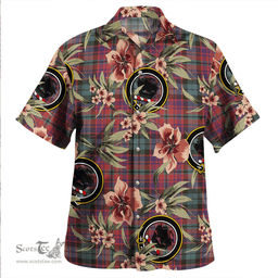 Scottish MacInroy Weathered Clan Tartan Hawaiian Shirt - Tropical Old Style Scottish Plaid Tartan Plaid