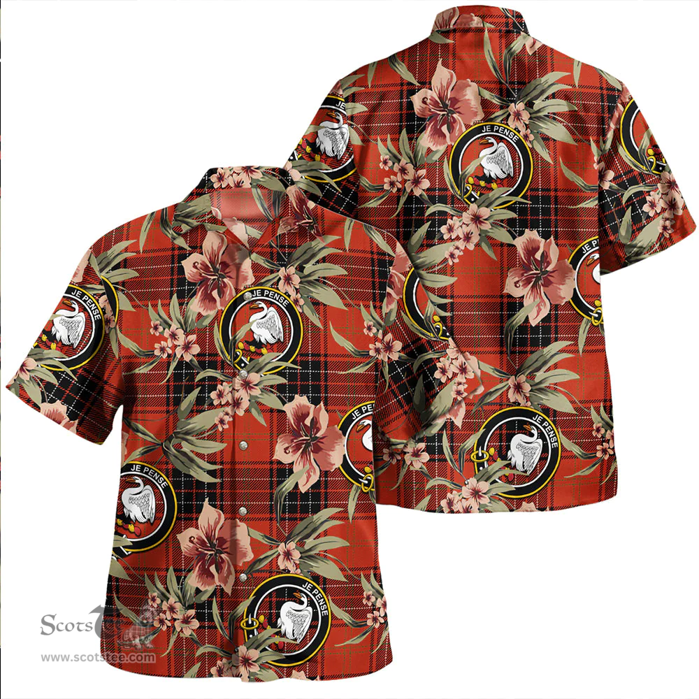Scottish Wemyss Ancient Clan Tartan Hawaiian Shirt - Tropical Old Style Scottish Plaid Tartan Plaid