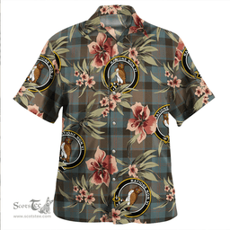 Scottish MacTaggart Weathered Clan Tartan Hawaiian Shirt - Tropical Old Style Scottish Plaid Tartan Plaid