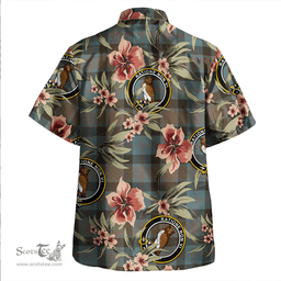 Scottish MacTaggart Weathered Clan Tartan Hawaiian Shirt - Tropical Old Style Scottish Plaid Tartan Plaid