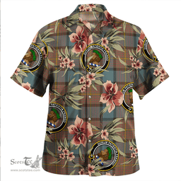 Scottish Muir Weathered Clan Tartan Hawaiian Shirt - Tropical Old Style Scottish Plaid Tartan Plaid