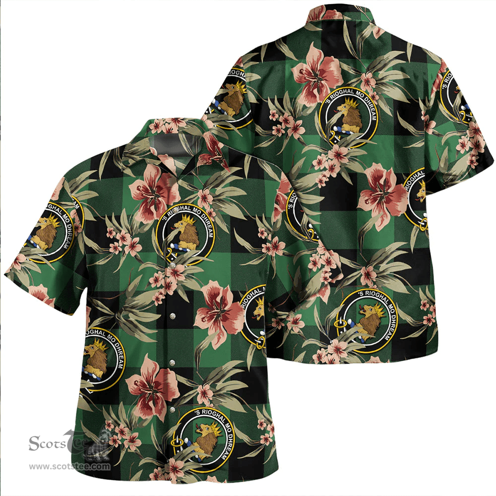 Scottish Robin Hood (MacGregor/Gregor Rob Roy Hunting) Ancient Clan Tartan Hawaiian Shirt - Tropical Old Style Scottish Plaid Tartan Plaid