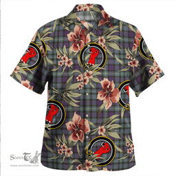 Scottish MacBride Weathered Clan Tartan Hawaiian Shirt - Tropical Old Style Scottish Plaid Tartan Plaid