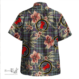 Scottish MacBride Weathered Clan Tartan Hawaiian Shirt - Tropical Old Style Scottish Plaid Tartan Plaid