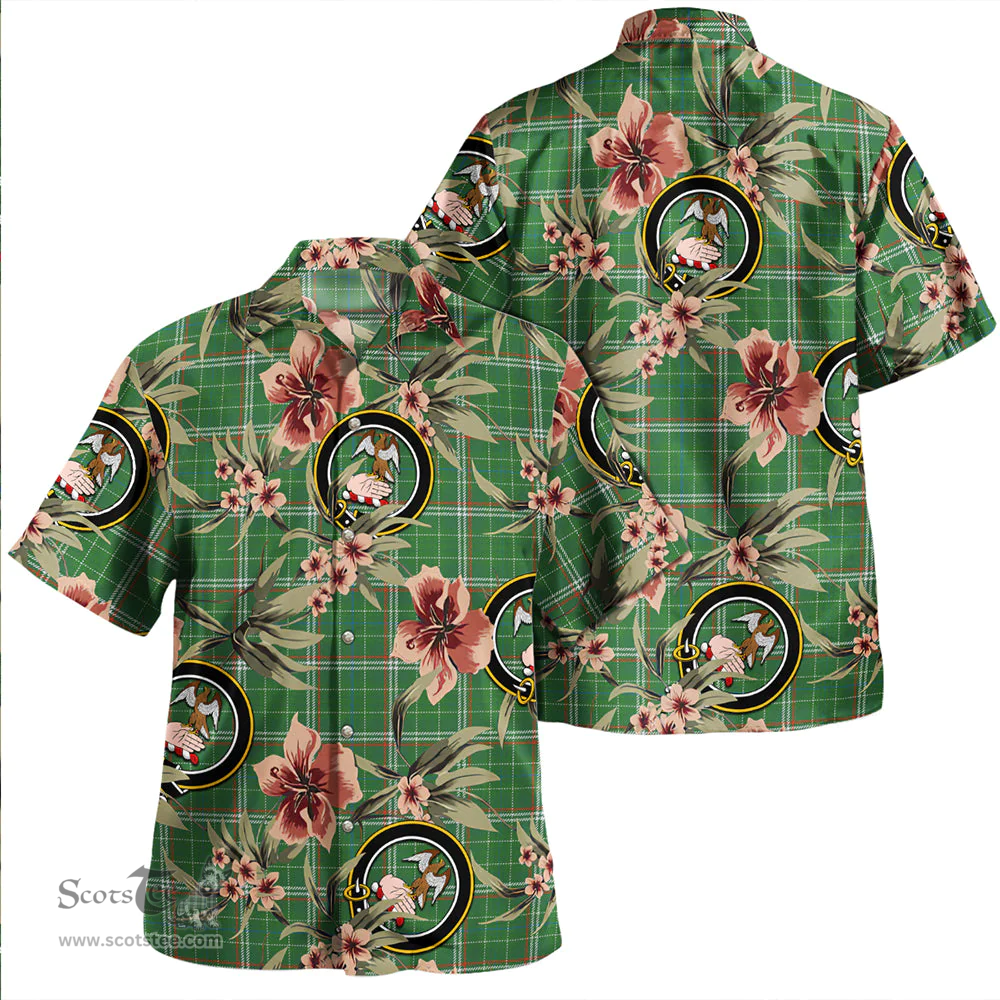 Scottish Toshach Ancient Clan Tartan Hawaiian Shirt - Tropical Old Style Scottish Plaid Tartan Plaid