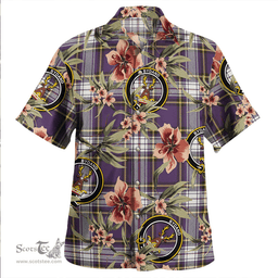 Scottish Maver Dress Weathered Clan Tartan Hawaiian Shirt - Tropical Old Style Scottish Plaid Tartan Plaid