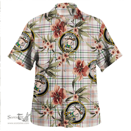 Scottish Shaw Women's Dress Ancient Clan Tartan Hawaiian Shirt - Tropical Old Style Scottish Plaid Tartan Plaid