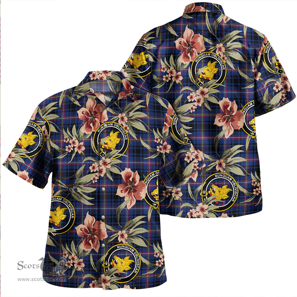 Scottish MacIver of Strome Modern Clan Tartan Hawaiian Shirt - Tropical Old Style Scottish Plaid Tartan Plaid