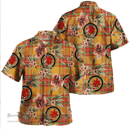 Scottish MacBrair Ancient Clan Tartan Hawaiian Shirt - Tropical Old Style Scottish Plaid Tartan Plaid