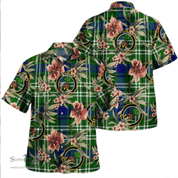 Scottish Swinton Clan Tartan Hawaiian Shirt - Tropical Old Style Scottish Plaid Tartan Plaid