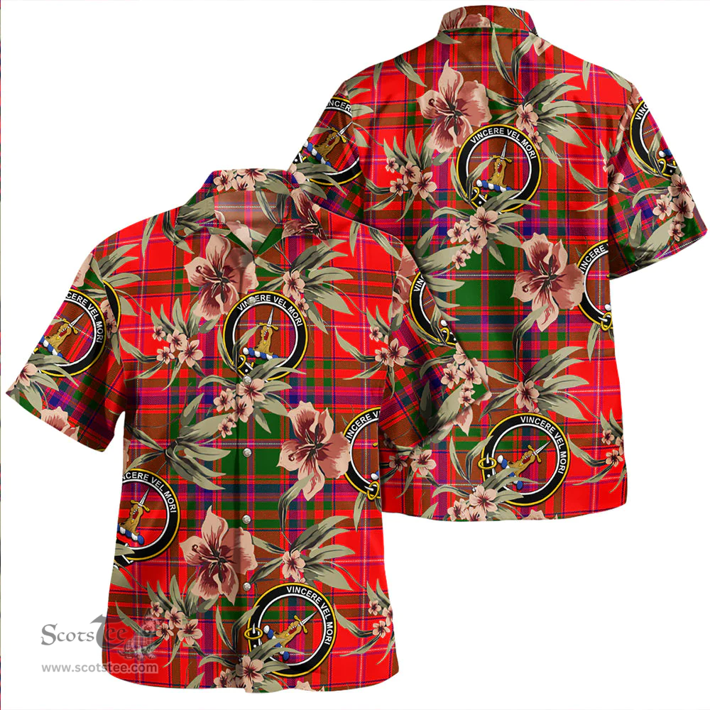 Scottish MacDowall Clan Tartan Hawaiian Shirt - Tropical Old Style Scottish Plaid Tartan Plaid