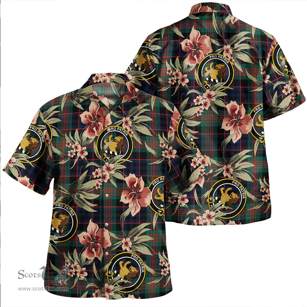 Scottish Newlands (Walker Newlands) Modern Clan Tartan Hawaiian Shirt - Tropical Old Style Scottish Plaid Tartan Plaid