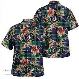 Scottish Syme Modern Clan Tartan Hawaiian Shirt - Tropical Old Style Scottish Plaid Tartan Plaid