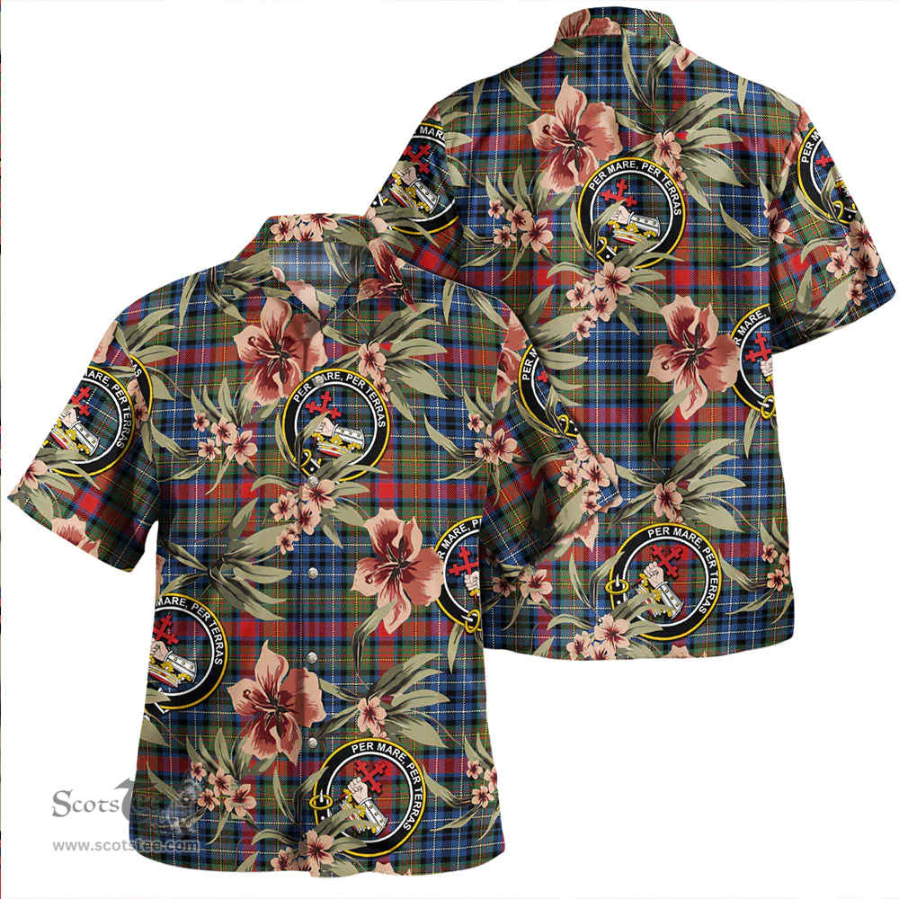 Scottish MacDonald of P.E. Island (Donald of P.E. Island) Modern Clan Tartan Hawaiian Shirt - Tropical Old Style Scottish Plaid Tartan Plaid