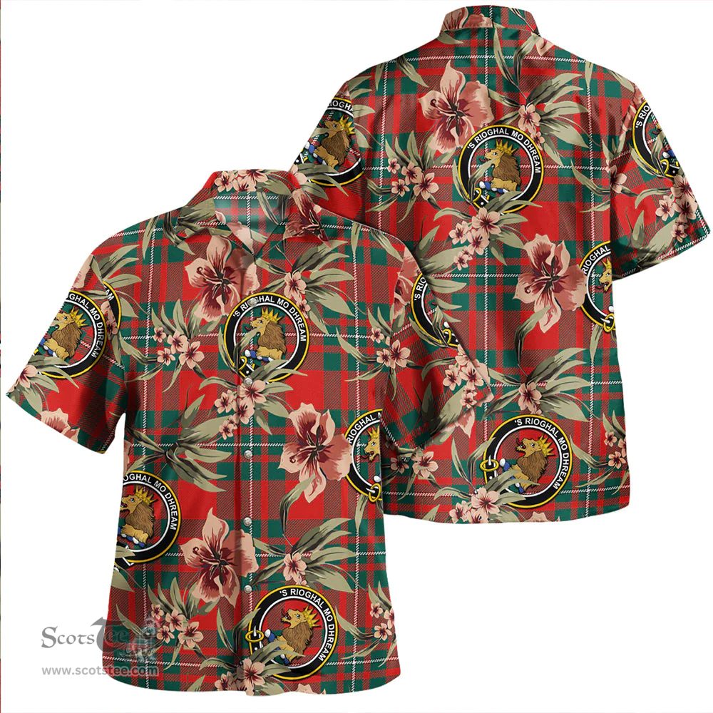 Scottish MacGregor (Gregor) Modern Clan Tartan Hawaiian Shirt - Tropical Old Style Scottish Plaid Tartan Plaid