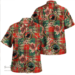 Scottish Turnbull Dress Modern Clan Tartan Hawaiian Shirt - Tropical Old Style Scottish Plaid Tartan Plaid